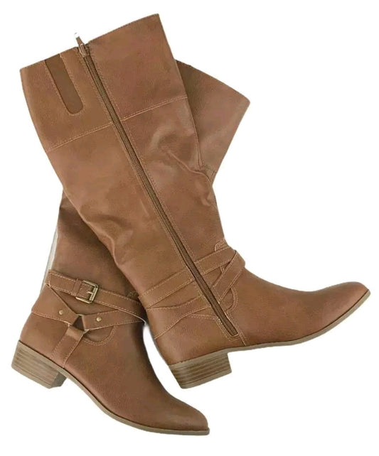 NEW *ANA Torrance Brown Riding Boot Women's Shoes NIB