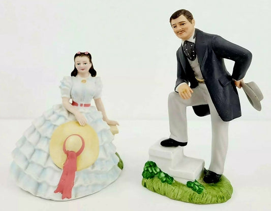 Rhett Butler & Scarlett O'Hara Figurines ''Gone w/ the Wind" NIB