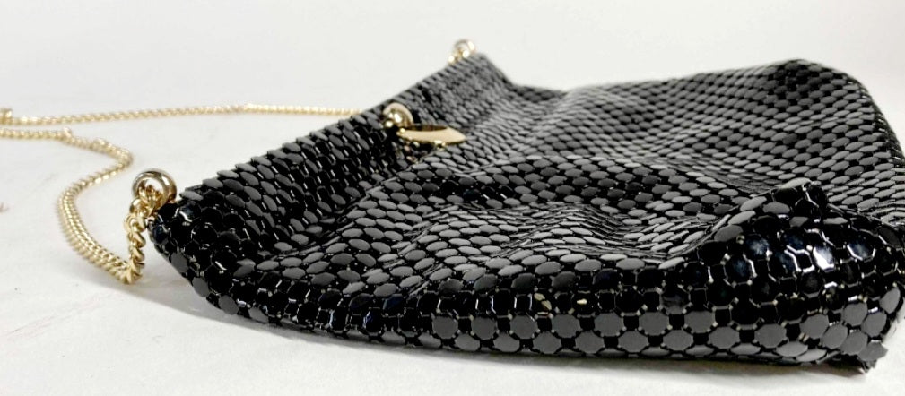 Stunning *Vintage Black Mesh Whiting & Davis Handbag