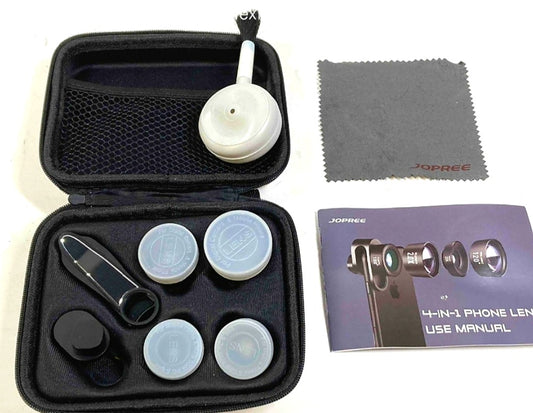 Cell Phone Camera Lens, Jopree 4 in 1 Camera Lens Kit in Case