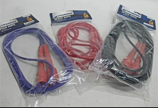 NIP *Three (3) Champro Jump Ropes (Black 16') (Purple 10') & (Red 9')