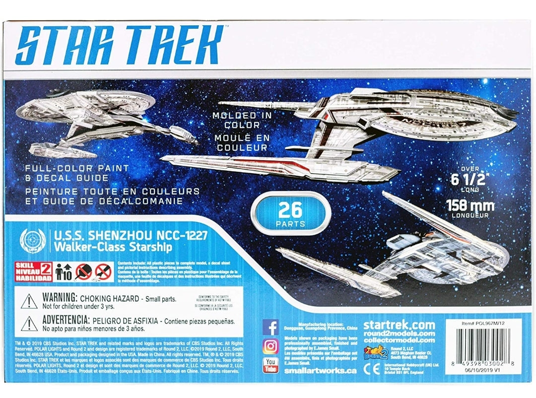 NEW *Polar Lights (Star Trek) Discovery U.S.S. Shenzhou (Snap) 2T 1:2500 Scale Model Kit