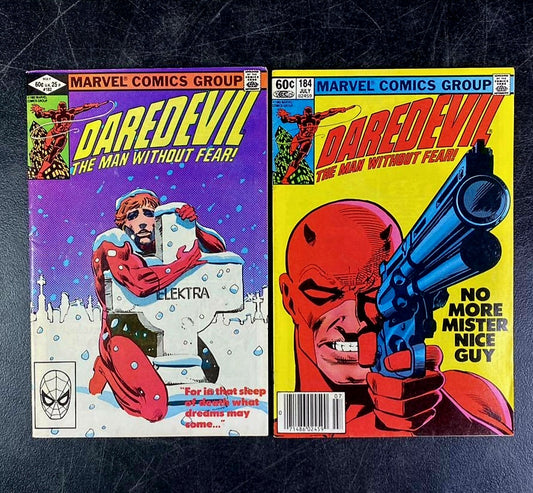 DAREDEVIL *Marvel No. 182 & 184, (1982) 1st Appearance Bullseye