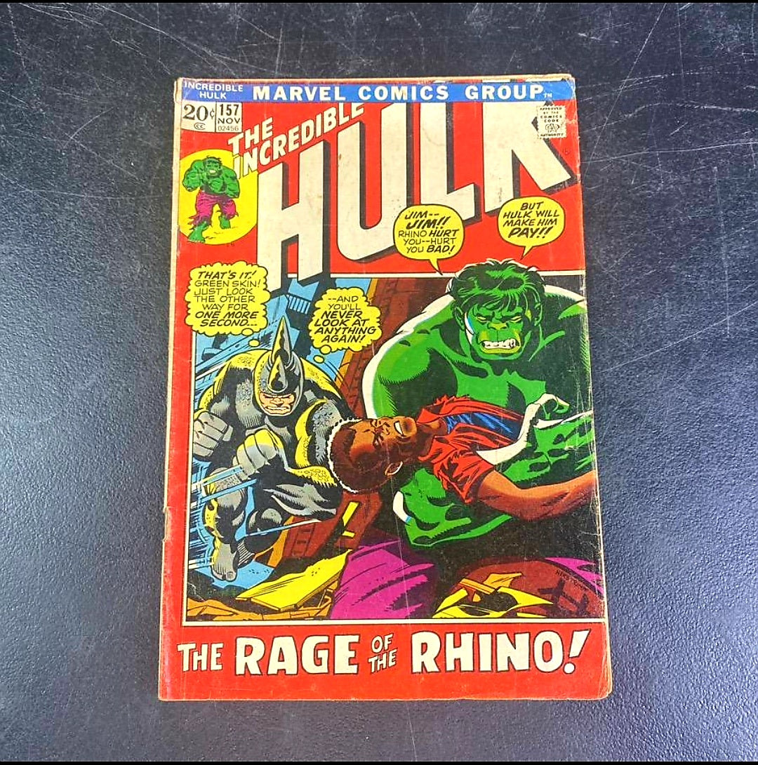 Marvel "THE INCREDIBLE HULK"#155/157 (1972) Key Issue