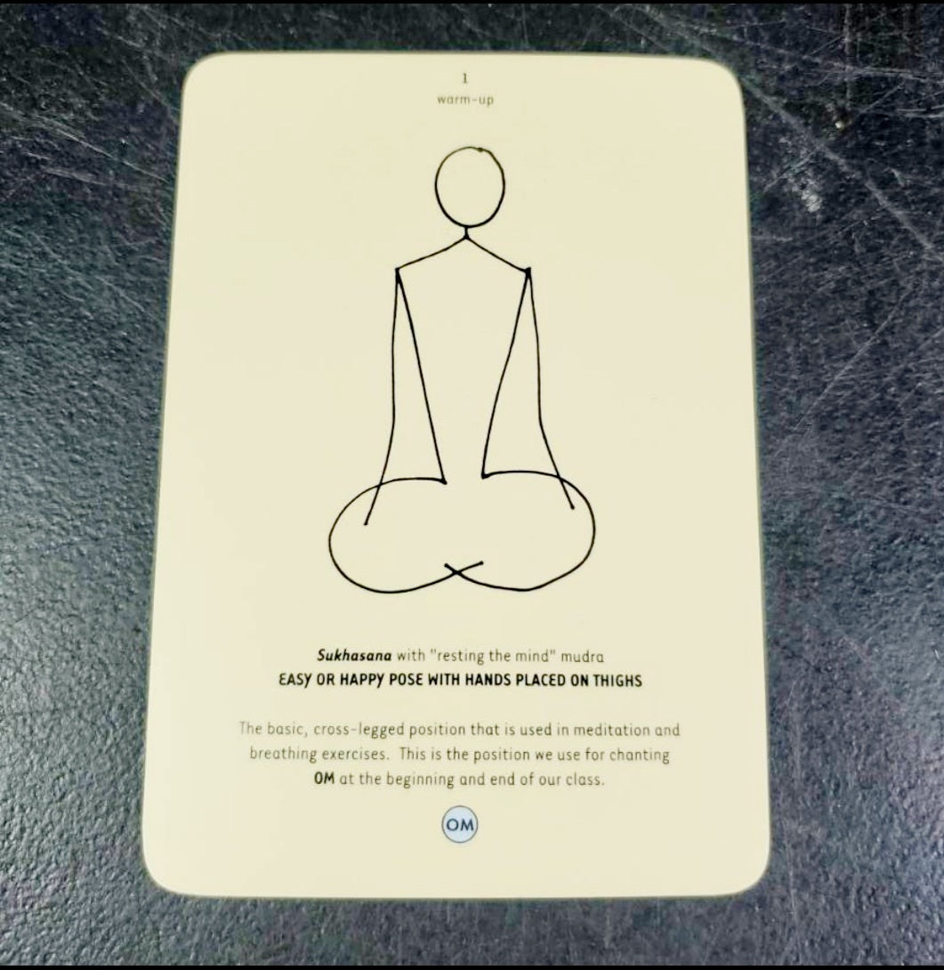 OM Yoga (68) Flash Cards & 32-pg Booklet by Cyndi Lee *Boxed