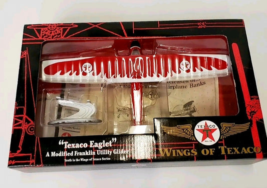 NIB *Ertl Die-Cast "TEXACO Eaglet" Glider Plane & Coin Bank