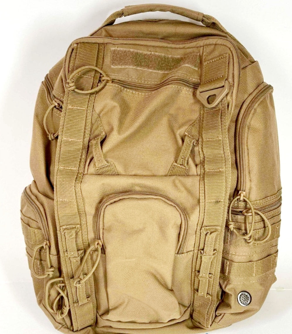 NEW *Mercury Tactical Gear Rogue Backpack w/ Laptop Pocket 15 L Tan