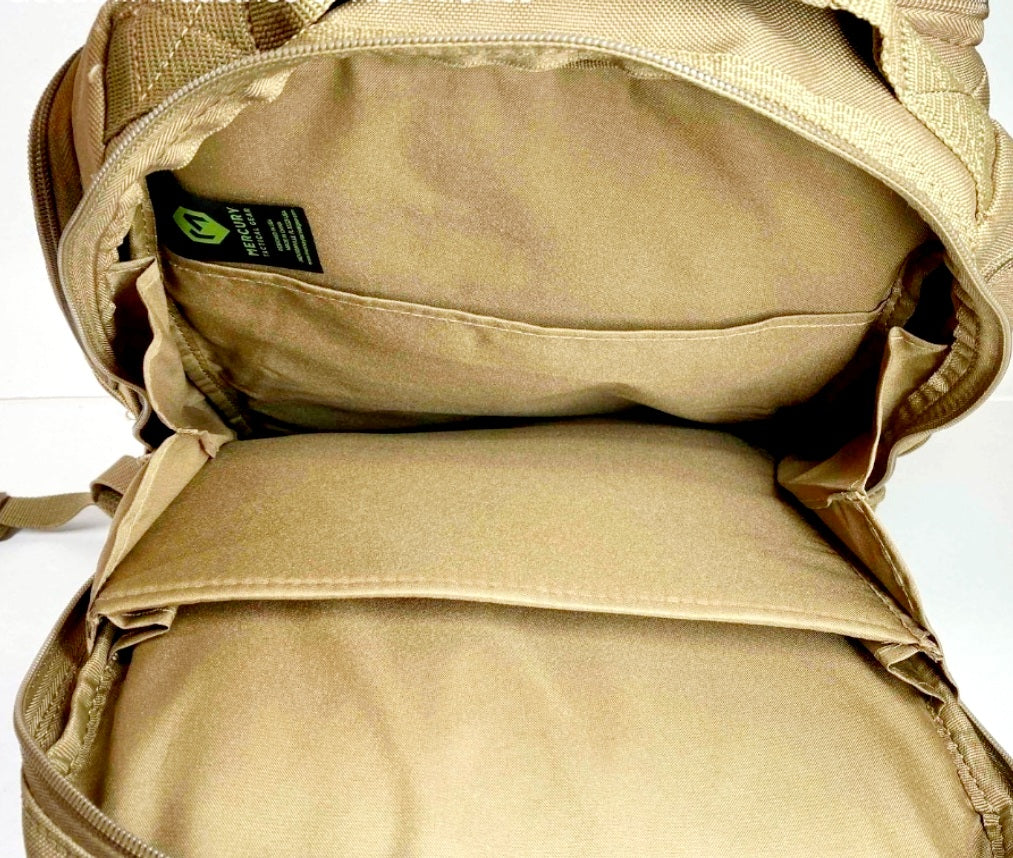 NEW *Mercury Tactical Gear Rogue Backpack w/ Laptop Pocket 15 L Tan
