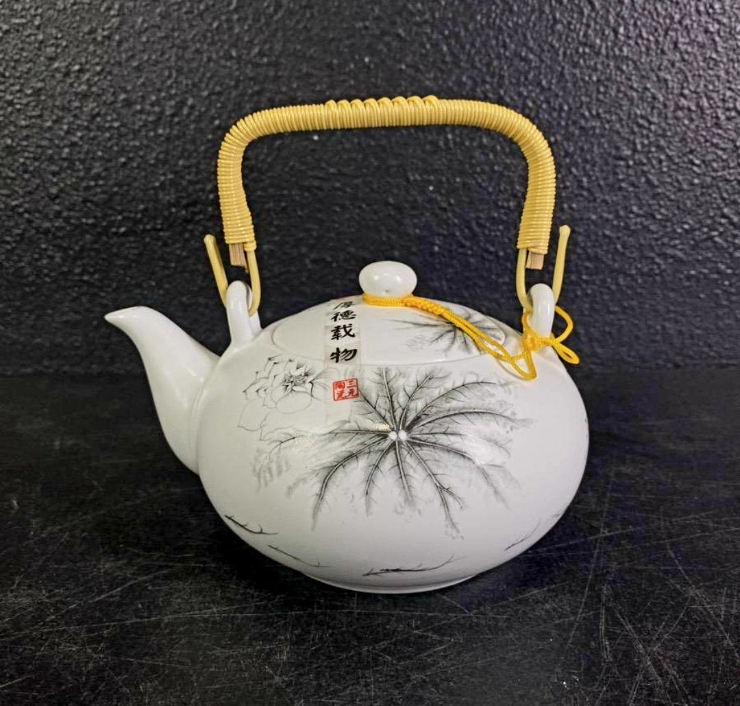 NEW Set *7 Porcelain Kung Fu Gongfu Tea Cup Teapot Hand Painted Ink