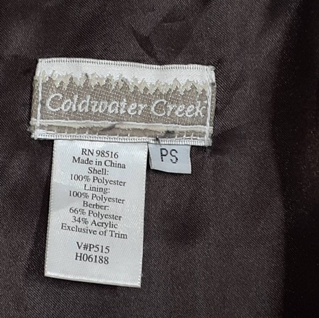 Beautiful *Coldwater Creek, Small/Petite, Suede-Like Coyote Coat