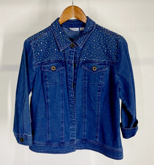 Great *Joan Rivers Jean Jacket (Size Medium)