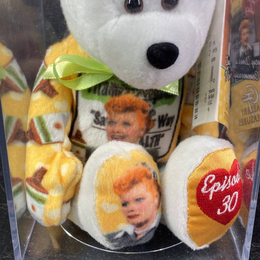 TWO (2) *Adorable "I Love Lucy) Plush Ltd. Series Bears in Cases
