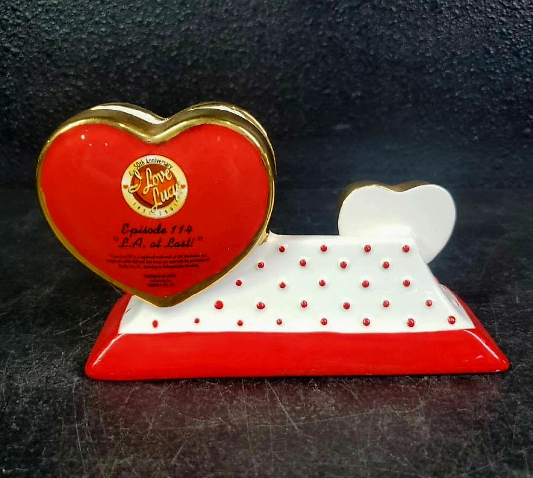 Cute *Ceramic "I Love Lucy" Picture Frame & Business Card Holder