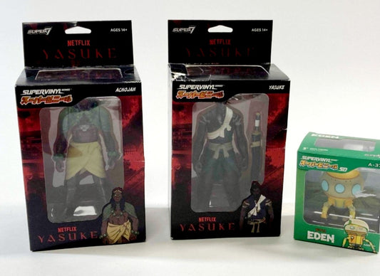 NIB *Set of (3) Netflix "YASUKE" Figurines (Wave 1)