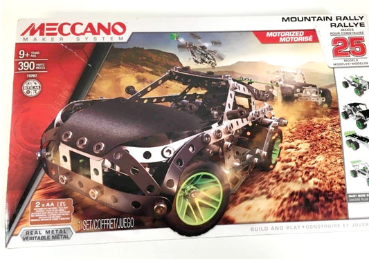 NIB *Meccano Erector Motorized Mountain Rally Vechile Set (390 pc)