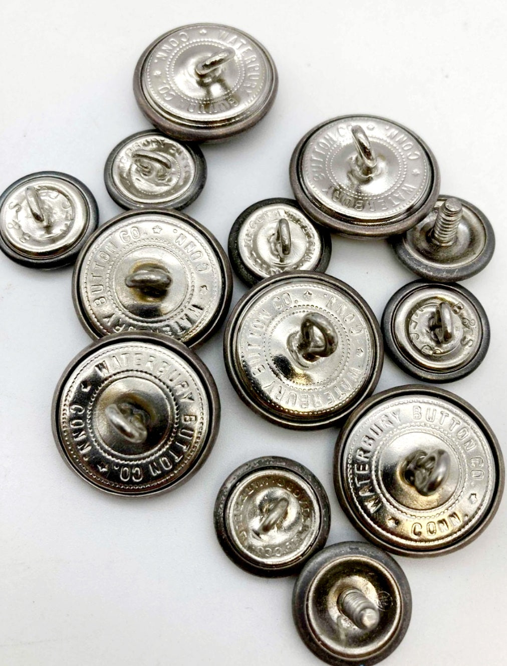 Vintage *U.S. Air Force Silver Button Cover Set (13 Buttons)