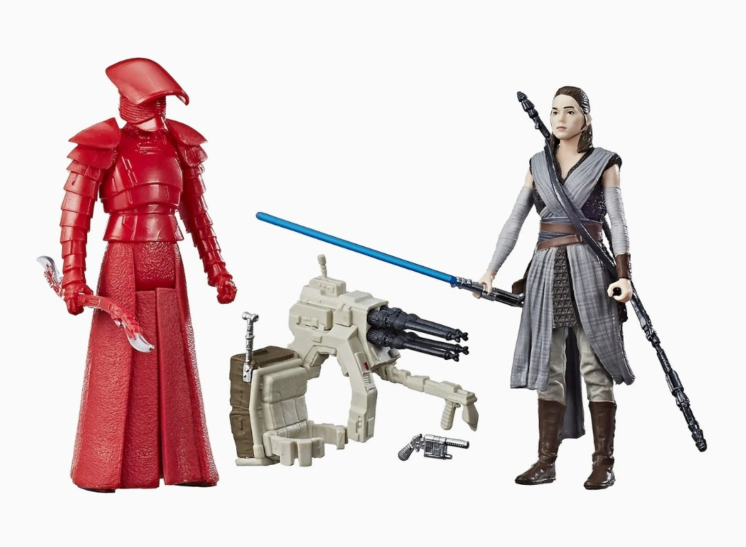 NIP *Star Wars Rey (Jedi Training) & Elite Praetorian Guard 2-Pack