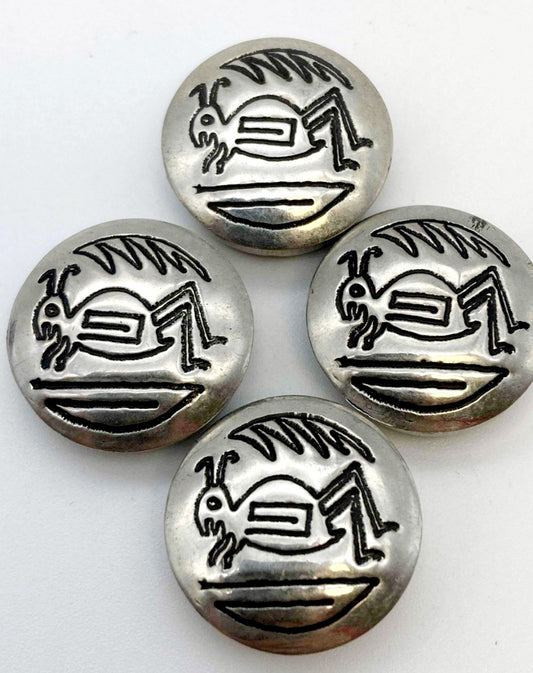 Beautiful *Sterling Silver .925 Button Covers (Set of 4)