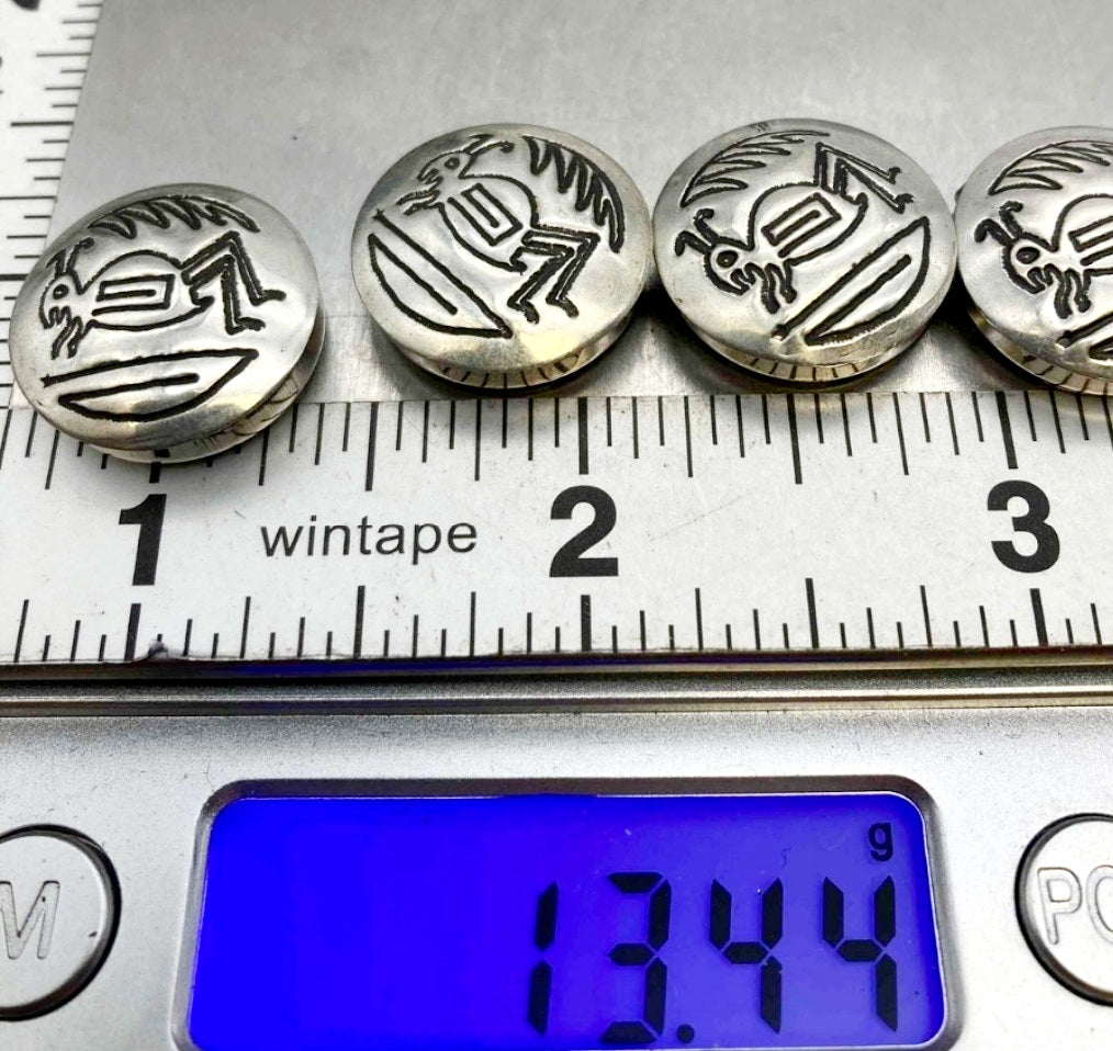 Beautiful *Sterling Silver .925 Button Covers (Set of 4)
