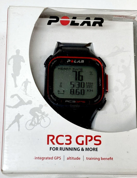 NEW *Polar RC3 GPS Watch (Black/Red)