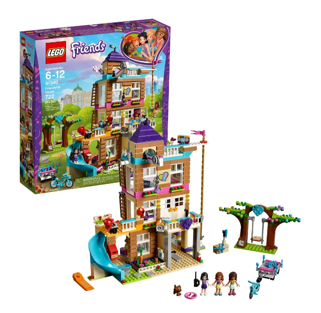 NEW *Lego 41340 "Friends Friendship House" 4-Story (722 pc)
