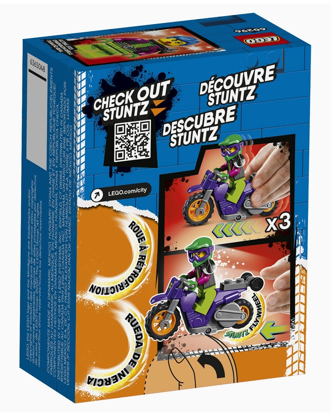 NEW *Lego City Wheelie Stunt Bike #60296 Build Set