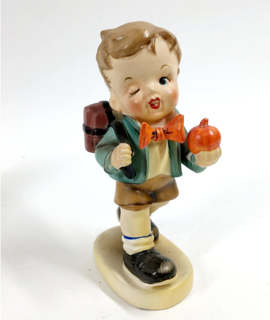 Vintage Arnart Japan Porcelain Figure *School Boy