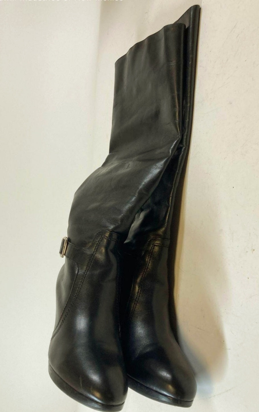 Women's *Alex Marie Black Leather 3" Heeled Boots (size 8.5)