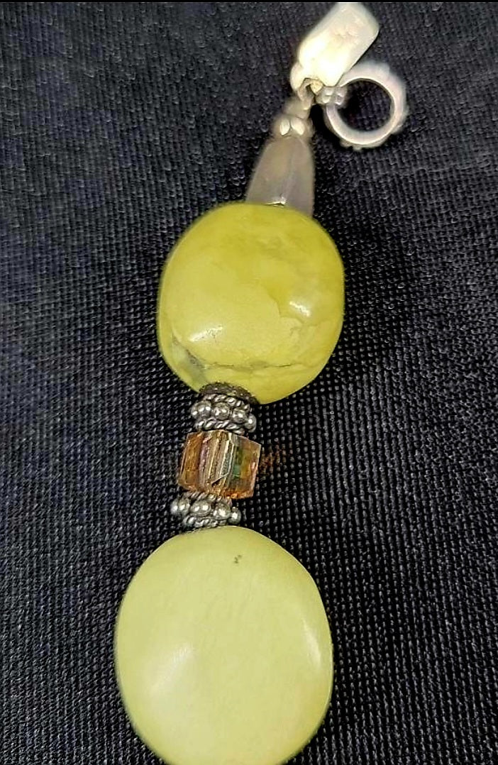 Stunning *Ranell's Collection Sterling Silver .925 & Yellow Stone Bracelet