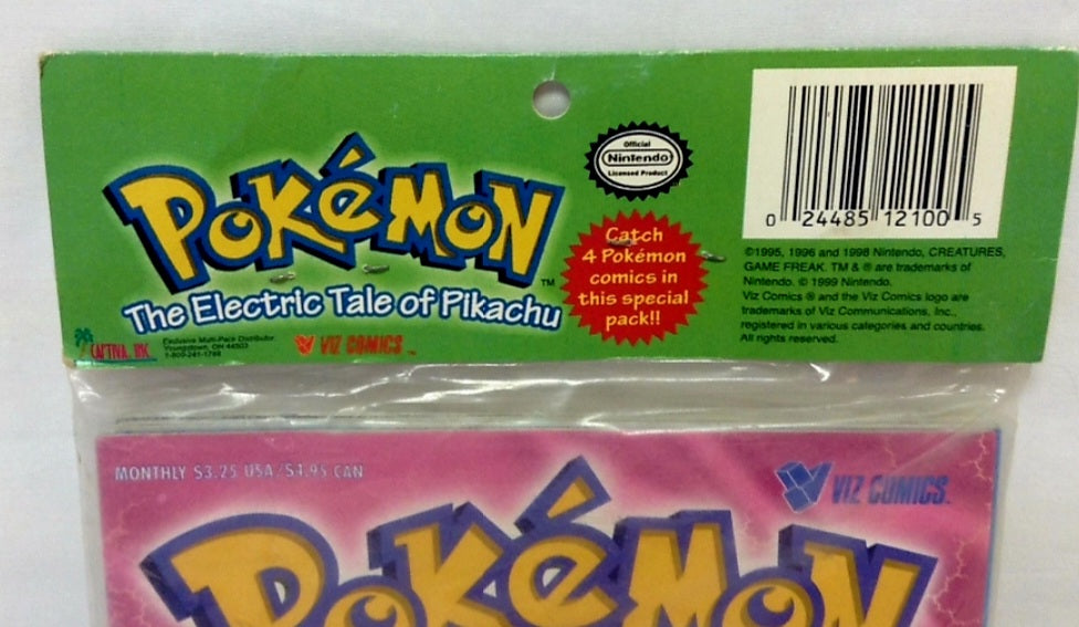 NIP Pokemon: The Electric Tale of Pikachu 1-4 SEALED Comics 1999 Viz