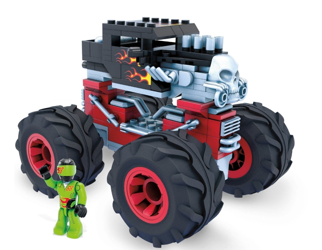 Mega Hot Wheels Monster Truck Building Sets Bone Shaker Monster Truck