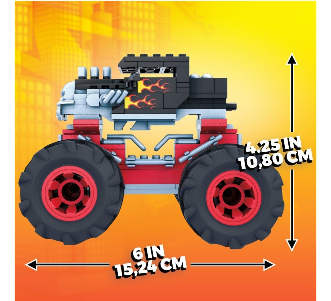 Mega Hot Wheels Monster Truck Building Sets Bone Shaker Monster Truck
