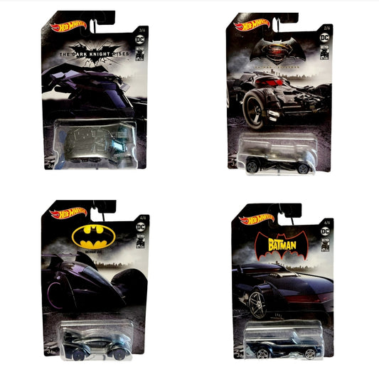 New *4 Hot Wheels/DC Batman Die-Cast Cars