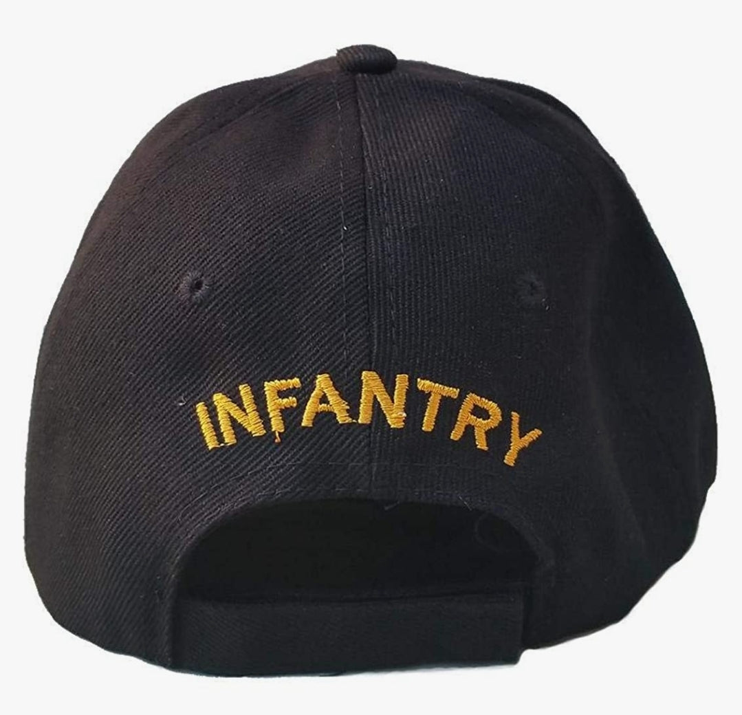New *US Army Infantry Embroidered Black Baseball Cap/Hat