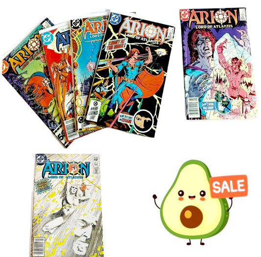 Six (6) Vintage “ARION: Lord of Atlantis” Comic Books by DC (#2, 27, 28 & 30-32)