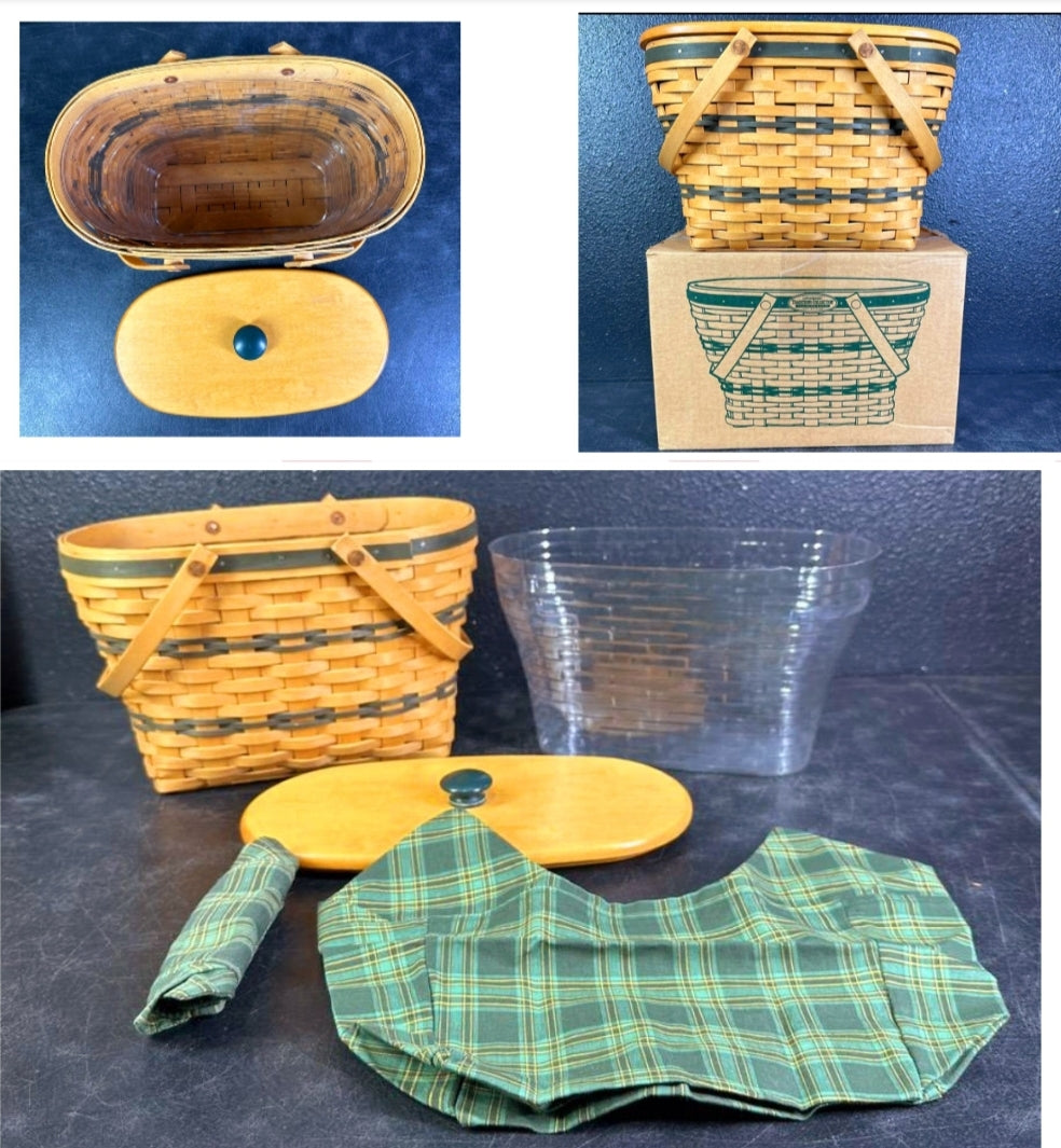 NEW *Vintage 1997 Longaberger Traditions Collection Friendship Basket + Extras!